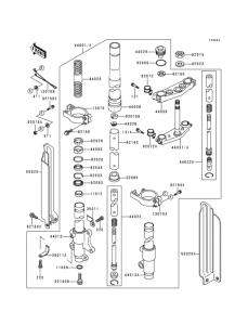 KDX125 Front fork(1 / 2)(kdx125-a2)