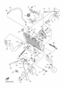 XJ6F FZ6RB Радиатор и шланг