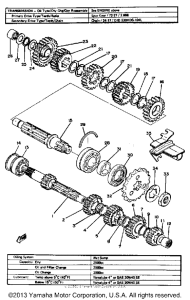 XS650SF Трансмиссия