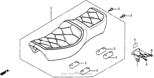 VT500C Vt500c seat 83-84