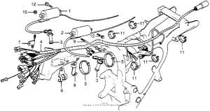 CX500 Wire harness + ignition coil