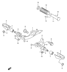 DF200 Подножки