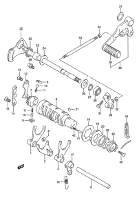 GSF400 Переключение передач