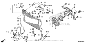 CTX700N Радиатор
