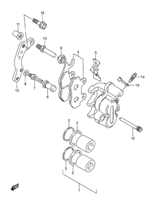 DR250 Передний суппорт