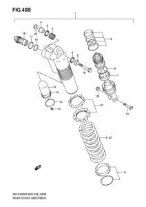 RM-Z450 Задние амортизаторы