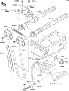 ZX1200 Распред вал