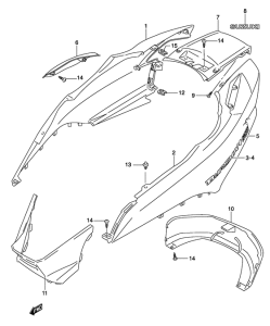 UH150 Обтекатель задний