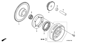CBF150 Муфта стартера