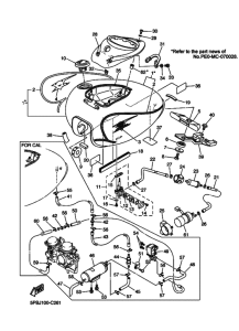 XVS1100 XVS11S Tank fuel