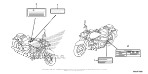VT750C2B Лейбл предостережения