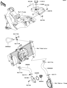 ER650 Патрубки охлаждения