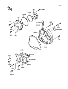 Z750 Крышки двигателя