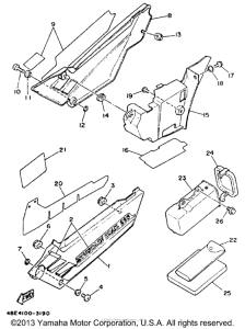 XT225E Боковые обтекатели