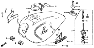 CB1000 Топливный бак