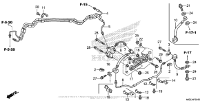 VFR1200F (DCT) Тормозные трубопроводы