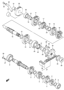 DR-Z400 Трансмиссия