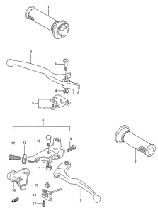 GS500 Рулевой рычаг
