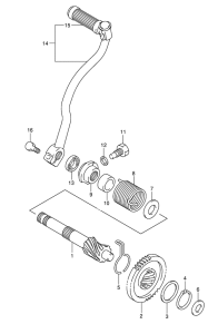JR50 Ножной стартер
