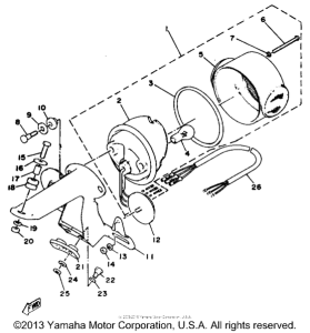 RD125C Задний фонарь