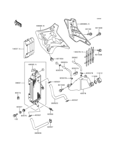 KDX125 Радиатор