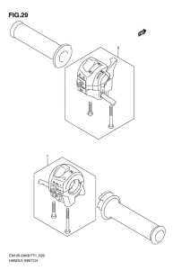 EN125-2 Рулевой переключатель