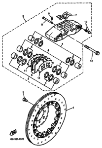 GTS1000A Передний суппорт