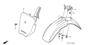 XR80R Переднее крыло