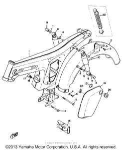 G6S Frame - rear cushion - rear fender