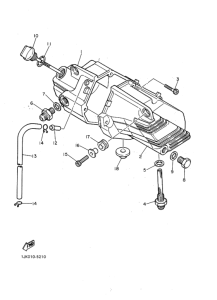 SRX400 Oil tank assy