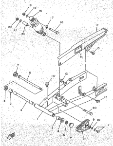 TZR50 Rear arm. suspension