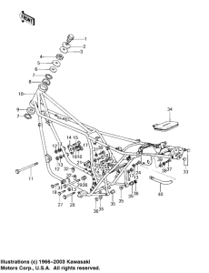 KZ1000 Frame / frame fittings