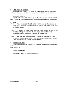 DR-Z400 Catalog preface