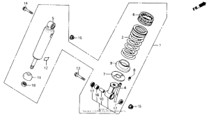 CB400F Задние амортизаторы