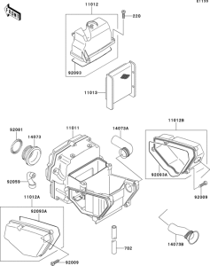 EX500 Воздушный фильтр