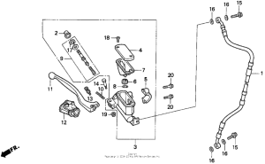 CR500R Передний главный тормозной цилиндр