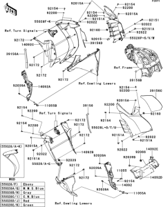 ZG1400 Cowling(1 / 2)(center)(caf-ccf)