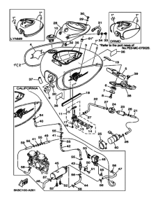 XVS1100A XVS11AP Tank fuel