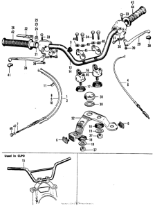 CL90 Handlebar + fork top bridge