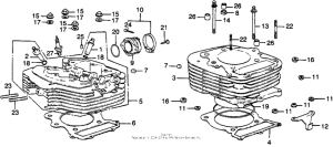 XL350 Cylinder head + cylinder