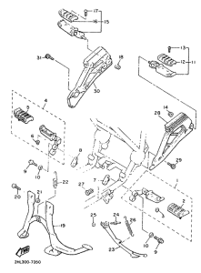 XJ900 Stand. footrest
