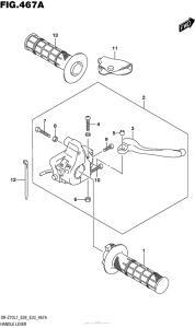 DR-Z70 Рулевые переключатели