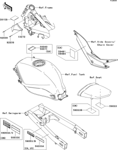 EX250 Лейбл предостережения