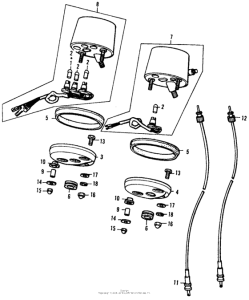 XL125 Speedometer + tachometer k-k1