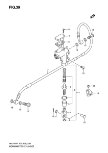RM250 Задний тормозной цилиндр
