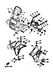 TDR250 TDR250A Cowling comp