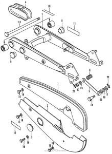 C70 Swingarm + chain case