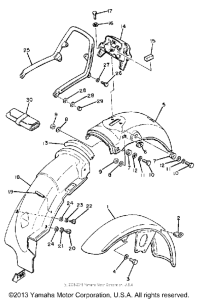 XS400SH Крыло переднее и задние