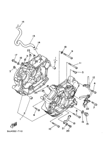 XV125S Картер двигателя