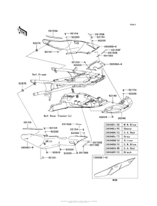 ZG1400 Боковые обтекатели